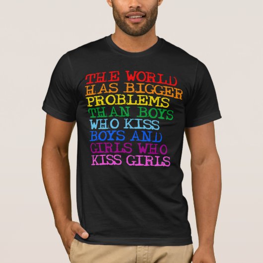 世界にはもっと大きな問題がある Tシャツ (正面)