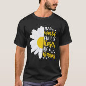 世界にはバラが多い Tシャツ (正面)