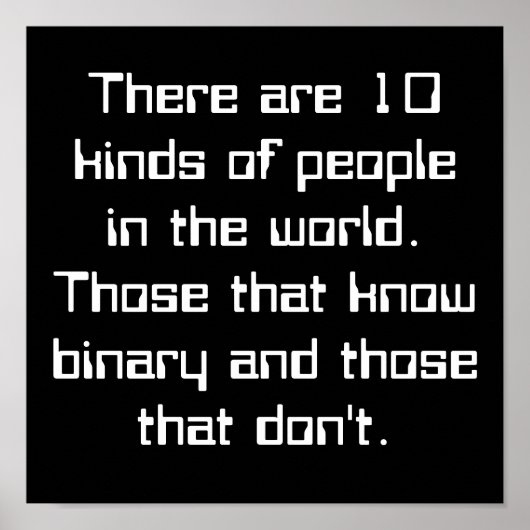 世界には10種類の人がいる。トス… ポスター (正面)