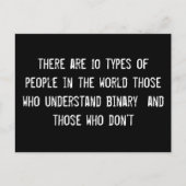 世界には10種類の人がいる ポストカード (正面)