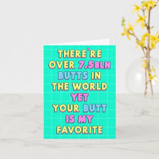 世界には7.5ビル以上の尻がある カード (黄色い花)