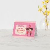 世界にひとつだけのバレンタインデーカード「Be Mine」イエス・ノー カード (黄色い花)