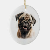 世界にひとつだけのペット写真 犬好きの記念品 セラミックオーナメント (右)