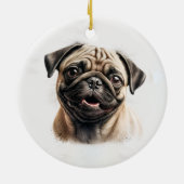 世界にひとつだけのペット写真 犬好きの記念品 セラミックオーナメント (裏面)