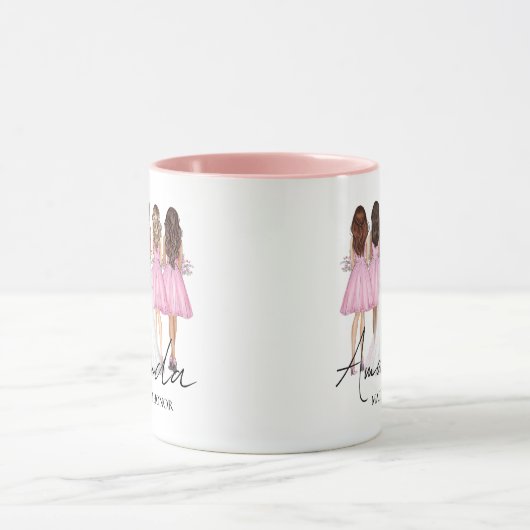 世界にひとつだけの名入りメイドオブオナーギフト マグカップ (中央)