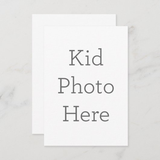 8.9cm x 12.7cmフラットサンキューカード (正面/裏面)