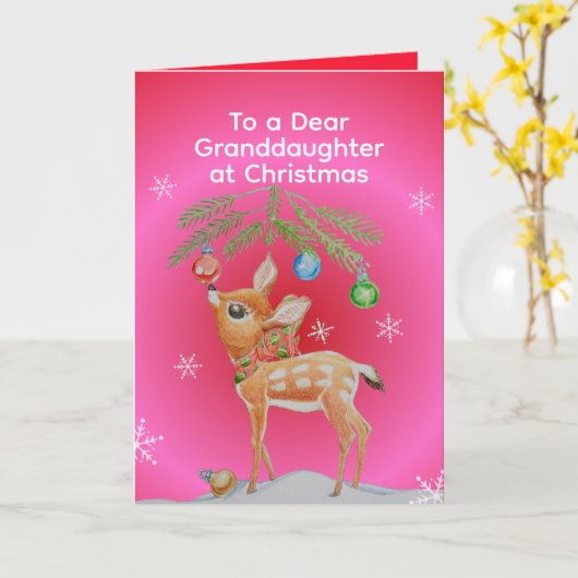 世界にひとつだけの小さな女の子のクリスマスグリーティングカード カード (黄色い花)