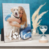 世界にひとつだけの愛の肉球プリント犬好き写真 フォトプラーク (側面)