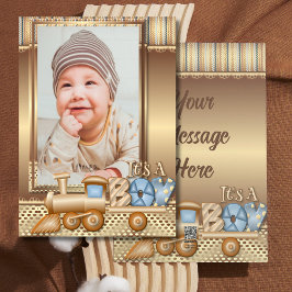 世界にひとつだけの新しい赤ちゃんのお知らせカード シーズンカード