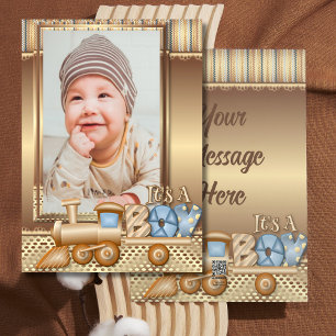 世界にひとつだけの新しい赤ちゃんのお知らせカード シーズンカード