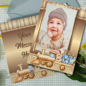 世界にひとつだけの新しい赤ちゃんのお知らせカード シーズンカード