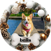 世界にひとつだけの犬のクリスマスオーナメント