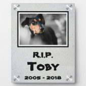 世界にひとつだけの犬のメモリアル フォトプラーク (正面)