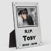 世界にひとつだけの犬のメモリアル フォトプラーク (側面)