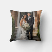 世界にひとつだけの結婚記念家族名写真 クッション (裏面)