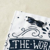 世界によってが大きい行く探検するであるあなたのモノグラム|を加えて下さい ビーチタオル (インサイチュ)