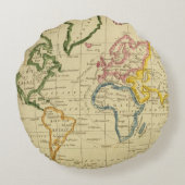 世界によって刻まれる地図 ラウンドクッション (裏面)