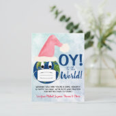 世界にオイ! 面白いパンデミッククリスマス・ハヌカ シーズンカード (スタンド正面)