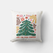 世界にクリスマスの喜びを届ける クッション (正面)