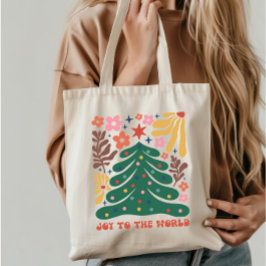 世界にクリスマスの喜びを届ける トートバッグ