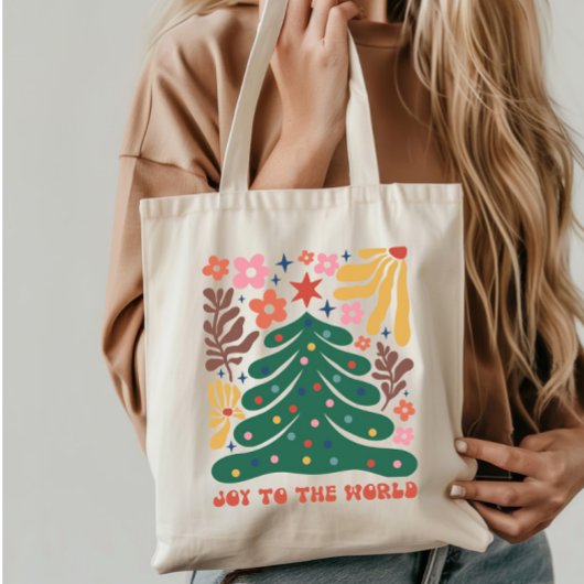 世界にクリスマスの喜びを届ける トートバッグ