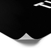 世界にチョイVeggie PunおもしろいダークBG ポスター (角)