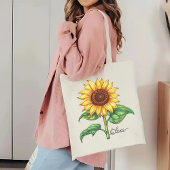 世界に一つだけのひまわりリュック　女性へのプレゼントに最適 トートバッグ