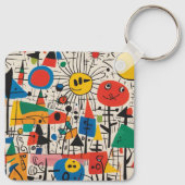世界に一つだけのオリジナルお子様の絵のグッズ キーホルダー (裏面)