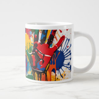 世界に一つだけのオリジナル子供の絵のグッズ ジャンボコーヒーマグカップ