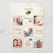 世界に一つだけのカスタマイズできる母の日写真カード シーズンカード (正面/裏面)