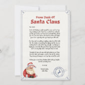 世界に一つだけのサンタクロースからの手紙 シーズンカード (正面)