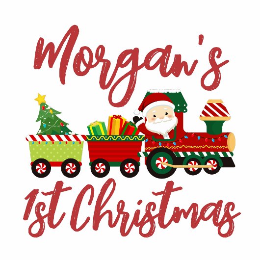 世界に一つだけのサンタトレイン　赤ちゃんの初めてのクリスマス ベビーボディスーツ