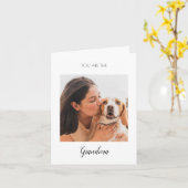 世界に一つだけのペットの写真 犬 おばあちゃん 母の日のプレゼント カード (黄色い花)