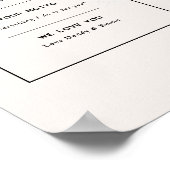 世界に一つだけのママの写真　現代的なデザインの記念品 ポスター (角)
