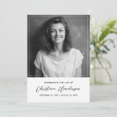 世界に一つだけのライフフォト・葬儀 招待状 (スタンド正面)