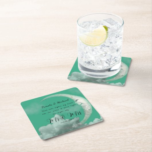 世界に一つだけのラブライトが私の心に火をつける スクエアペーパーコースター (インサイチュ)