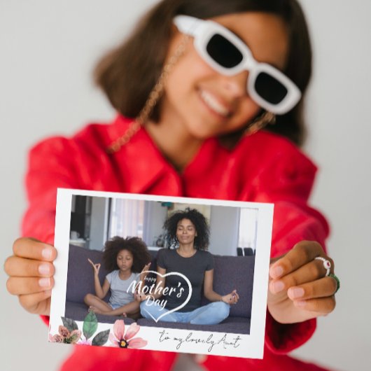 世界に一つだけの写真とメッセージで、素敵な母の日のおばへのカードをカスタマイズ シーズンカード