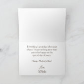 世界に一つだけの写真とメッセージをカスタマイズ「ママ大好き」 シーズンカード (内部)