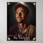 世界に一つだけの写真と名前 | 彼への特別なギフト ポスター (正面)