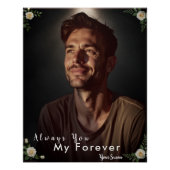 世界に一つだけの写真と名前 | 彼への特別なギフト ポスター (正面)