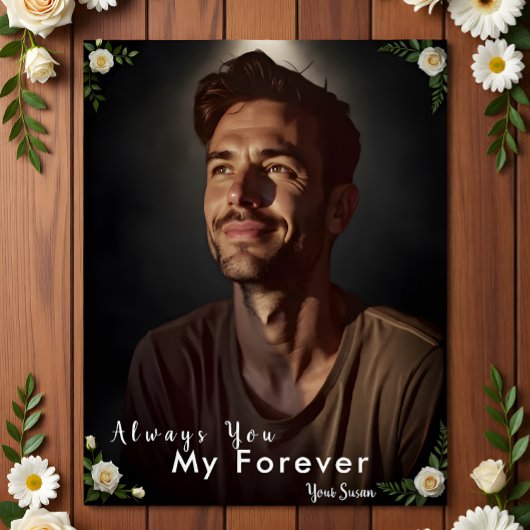 世界に一つだけの写真と名前 | 彼への特別なギフト ポスター