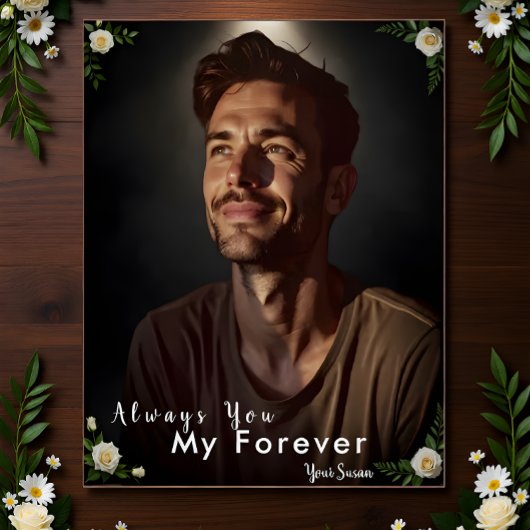 世界に一つだけの写真と名前 | 彼への特別なギフト ポスター