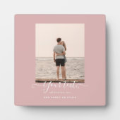 世界に一つだけの写真ギフト - 家族 友達 新婚夫婦への特別なプレゼント フォトプラーク (正面)