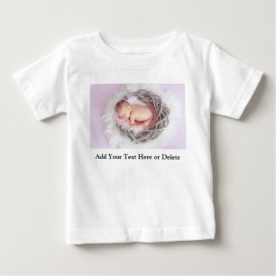 世界に一つだけの写真入り新生児ギフト ベビーシャワー ベビーTシャツ