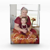 世界に一つだけの写真　愛するばあばへ フォトブロック (正面)