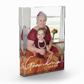 世界に一つだけの写真　愛するばあばへ フォトブロック (左)