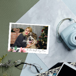 世界に一つだけの写真 花いっぱい ハッピーマザーズデー ベストドッグママ シーズンカード