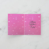 世界に一つだけの可愛い面白いペットの写真の母の日カード カード (内部)