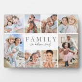 世界に一つだけの名前入り家族写真コラージュ フォトプラーク (正面)