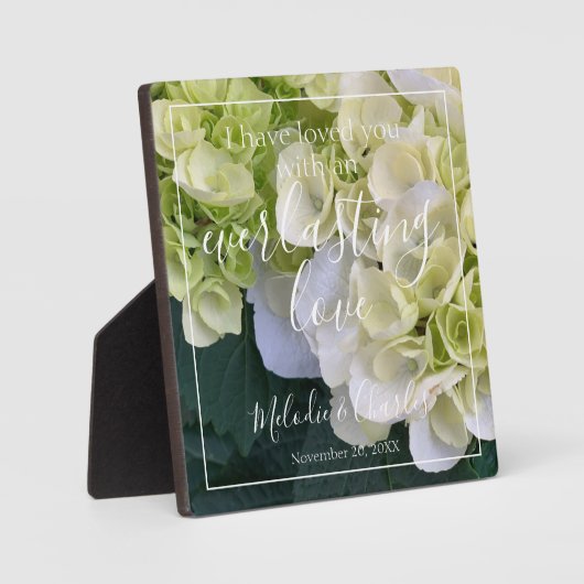 世界に一つだけの名 フラワー デザイン 聖書の名言 永遠の愛 フォトプラーク (正面)
